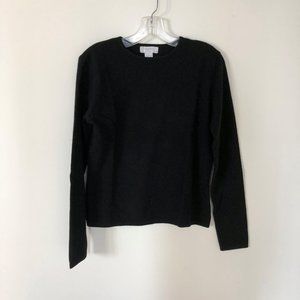 Marshall Field’s Crew Neck 100% Cashmere Sweater – Color Black – Size: S